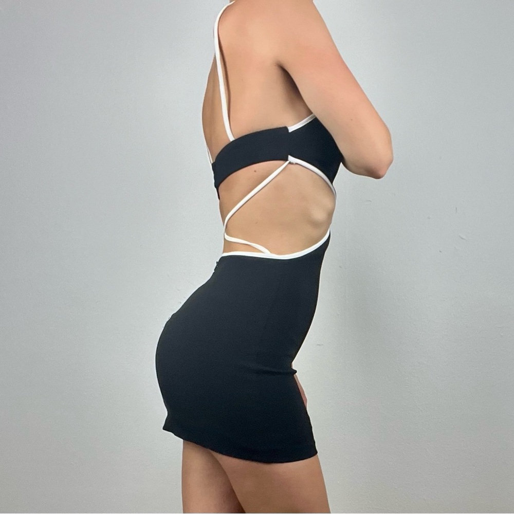 Zara NWT Cut Out Halter Mini Dress